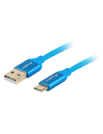 Lanberg CA-USBO-22CU-0010-BL cable USB USB 2.0 1 m USB C USB A Azul