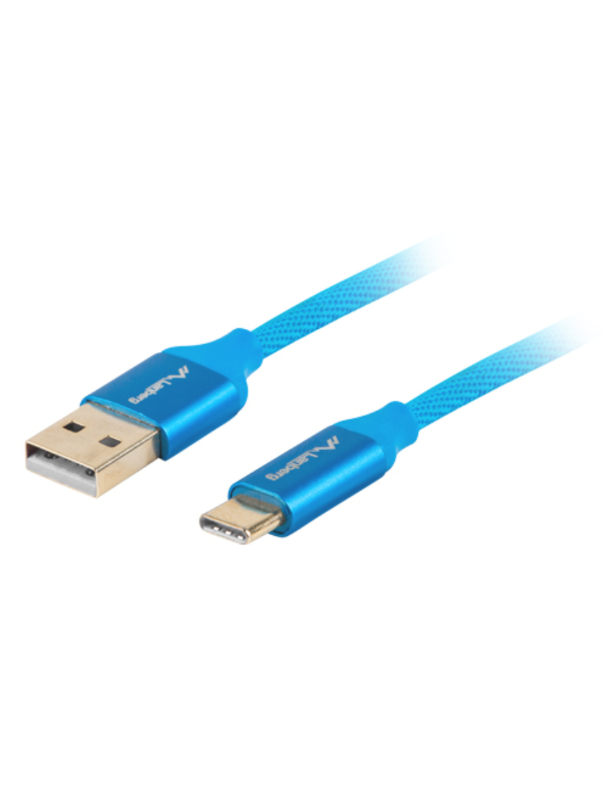 Lanberg CA-USBO-22CU-0010-BL cable USB USB 2.0 1 m USB C USB A Azul