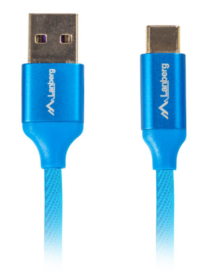 Lanberg CA-USBO-22CU-0018-BL cable USB USB 2.0 1,8 m USB A USB C Azul