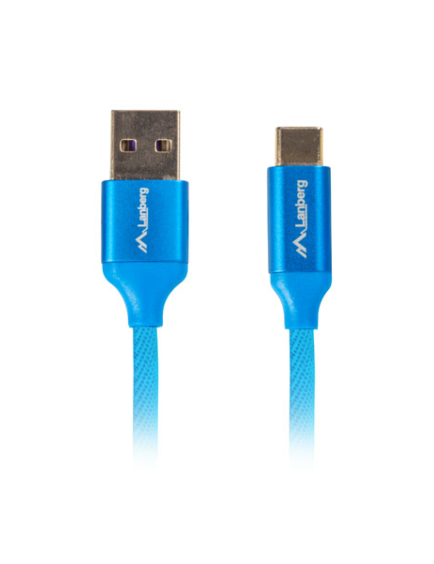 Lanberg CA-USBO-22CU-0018-BL cable USB USB 2.0 1,8 m USB A USB C Azul