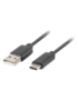 Lanberg CA-USBO-31CU-0010-BK cable USB 1 m USB 3.2 Gen 1 (3.1 Gen 1) USB A USB C Negro