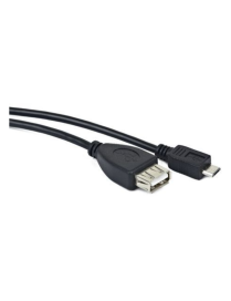 Lanberg OEM-0006 cable USB USB 2.0 0,15 m USB A Micro-USB B Negro