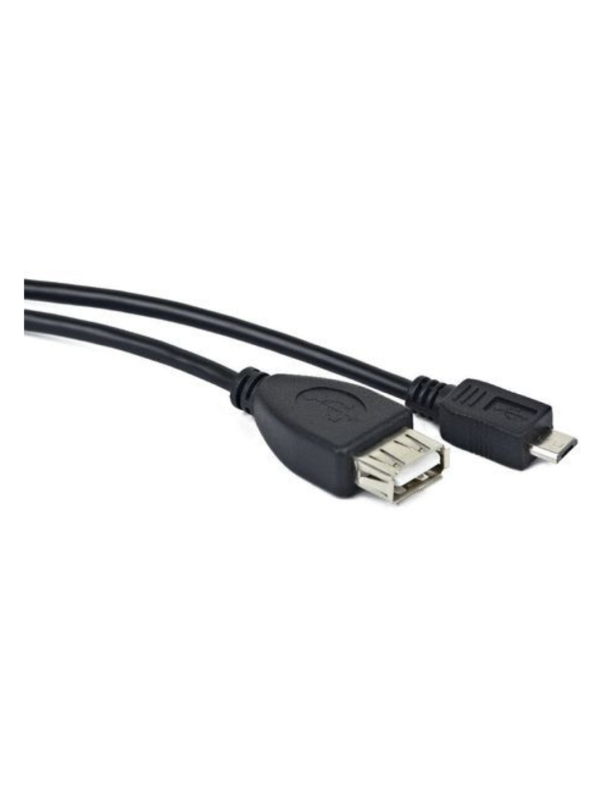 Lanberg OEM-0006 cable USB USB 2.0 0,15 m USB A Micro-USB B Negro