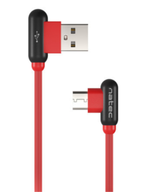NATEC NKA-1201 cable USB USB 2.0 1 m USB A USB C Negro, Rojo