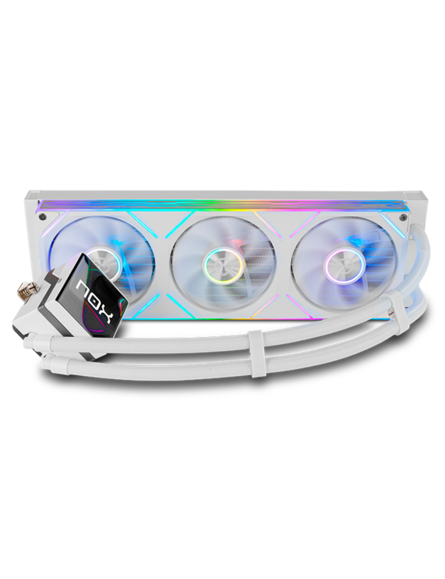 NOX Hummer M-360 LCD|Kit RL Magnético ARGB Blanco