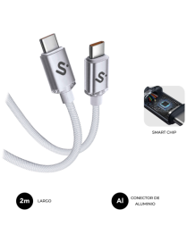 SUBBLIM CABLE OPTIMUS 60W C-C 2m WHITE
