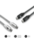 SUBBLIM PACK 2 CABLES USB TIPO USB-C A USB-C 1 M BLACK/SILVER