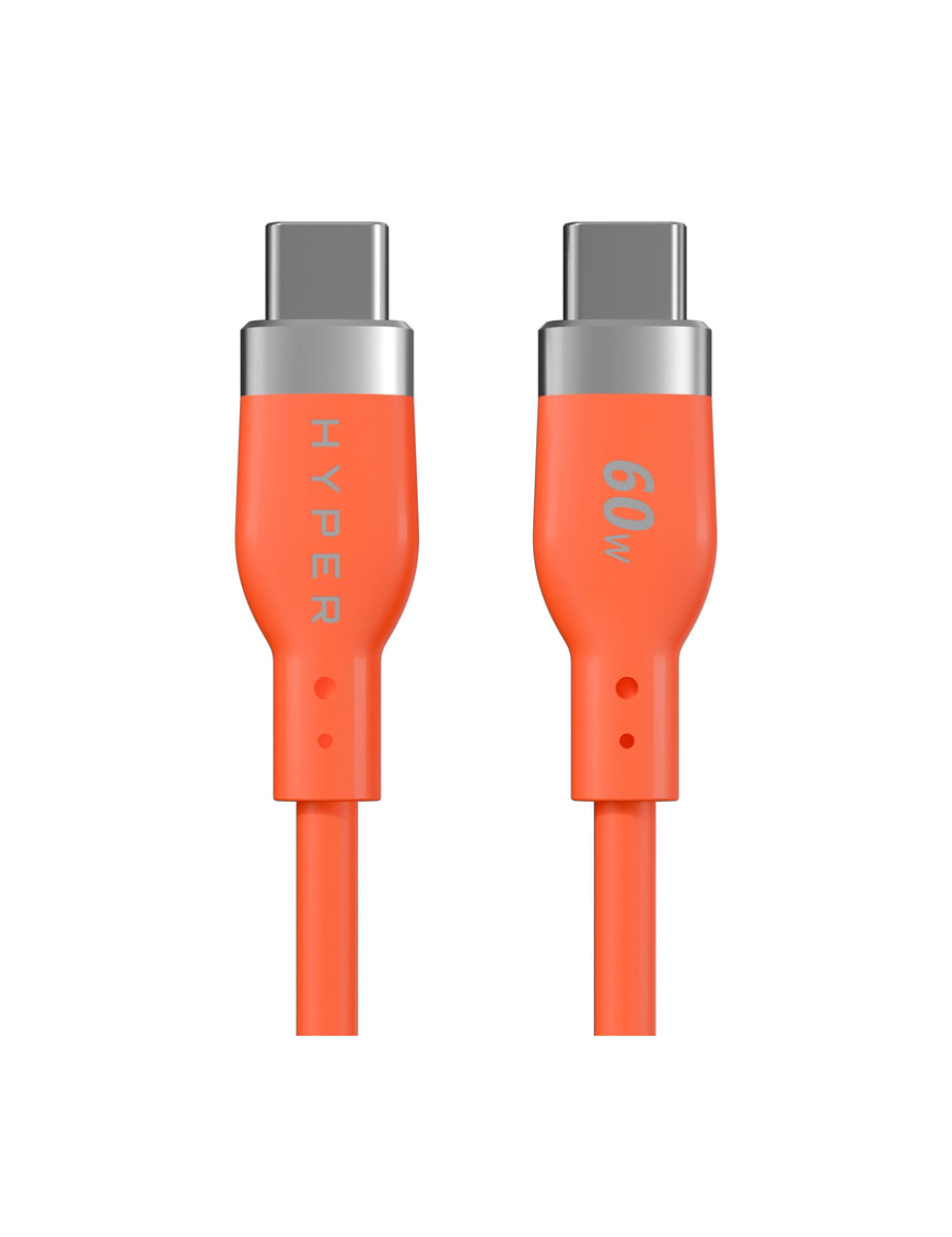 Targus HyperJuice Flex cable USB USB 2.0 1,5 m USB C 0,48 Gbit/s 60 W Naranja