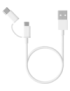 Xiaomi Mi 2-in-1 USB Cable (Micro USB to Type C) 100cm cable USB 1 m USB 2.0 USB A Micro-USB B Blanco