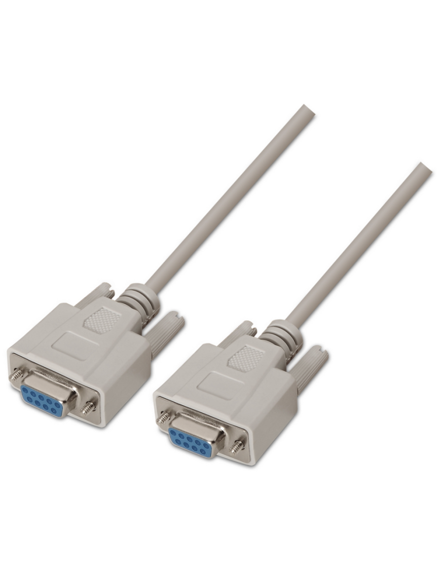 AISENS A112-0066 cable de serie Beige 1,8 m DB9