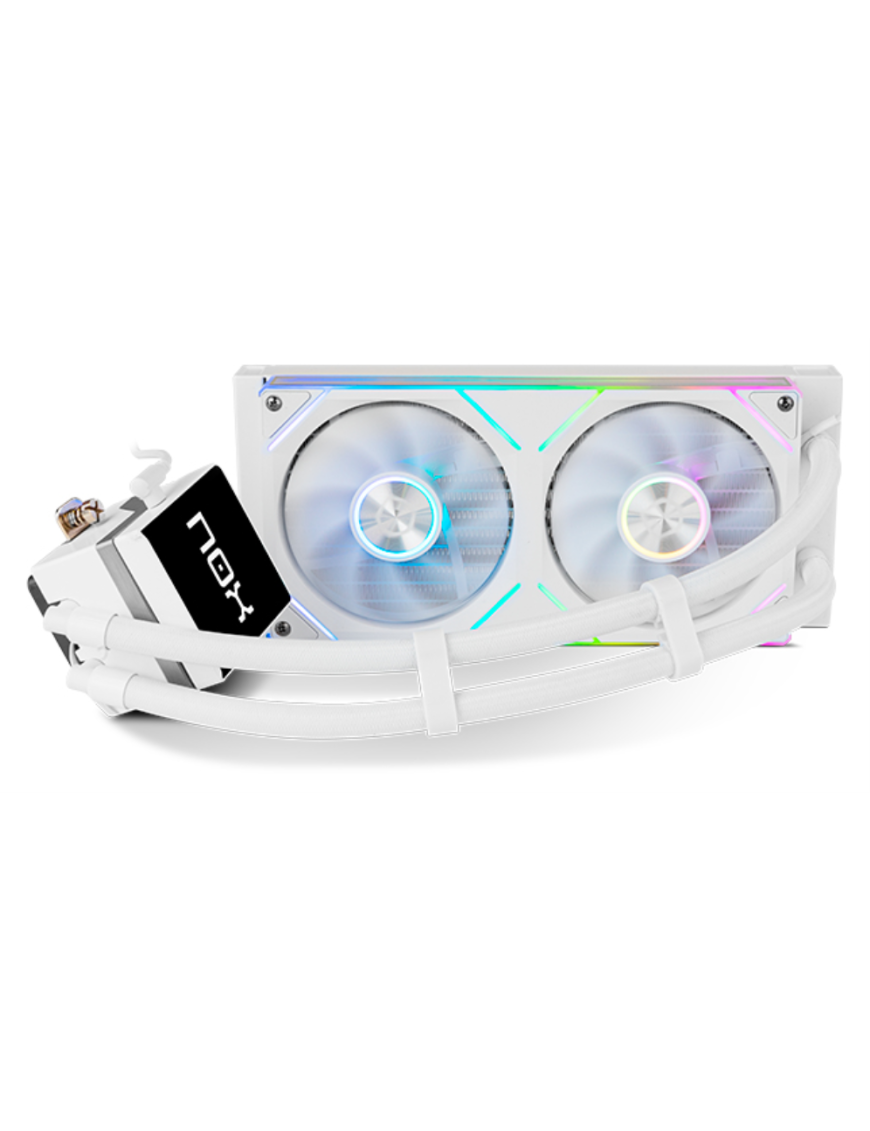 NOX Hummer M-240 LCD|Kit RL Magnético ARGB Blanco