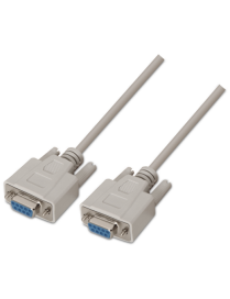 AISENS A112-0067 cable de serie Beige 1,8 m DB9