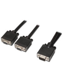 AISENS A113-0081 cable VGA 0,45 m VGA (D-Sub) 2 x VGA (D-Sub) Negro