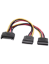 AISENS A131-0353 cable de SATA 0,2 m SATA de 15 pines 2 x SATA de 15 pines Negro, Rojo, Amarillo