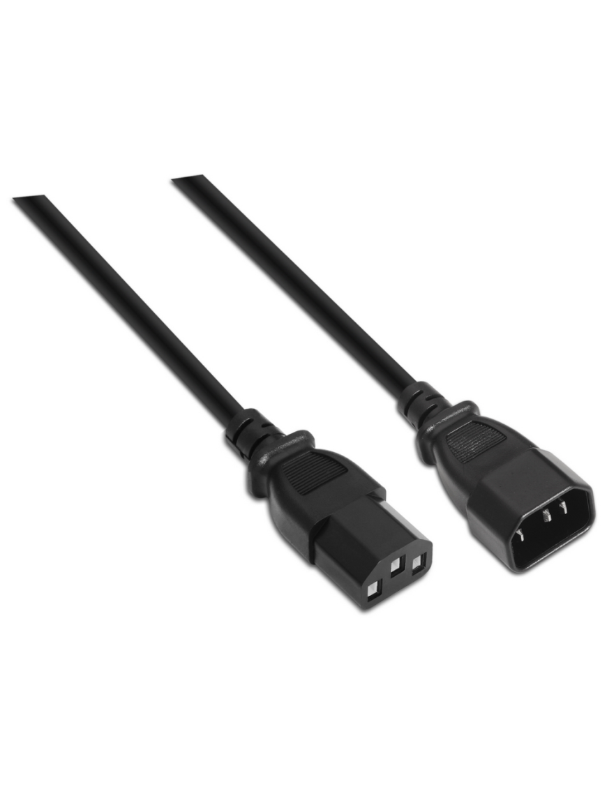 AISENS A132-0171 cable de transmisión Negro 1,5 m C13 acoplador C14 acoplador