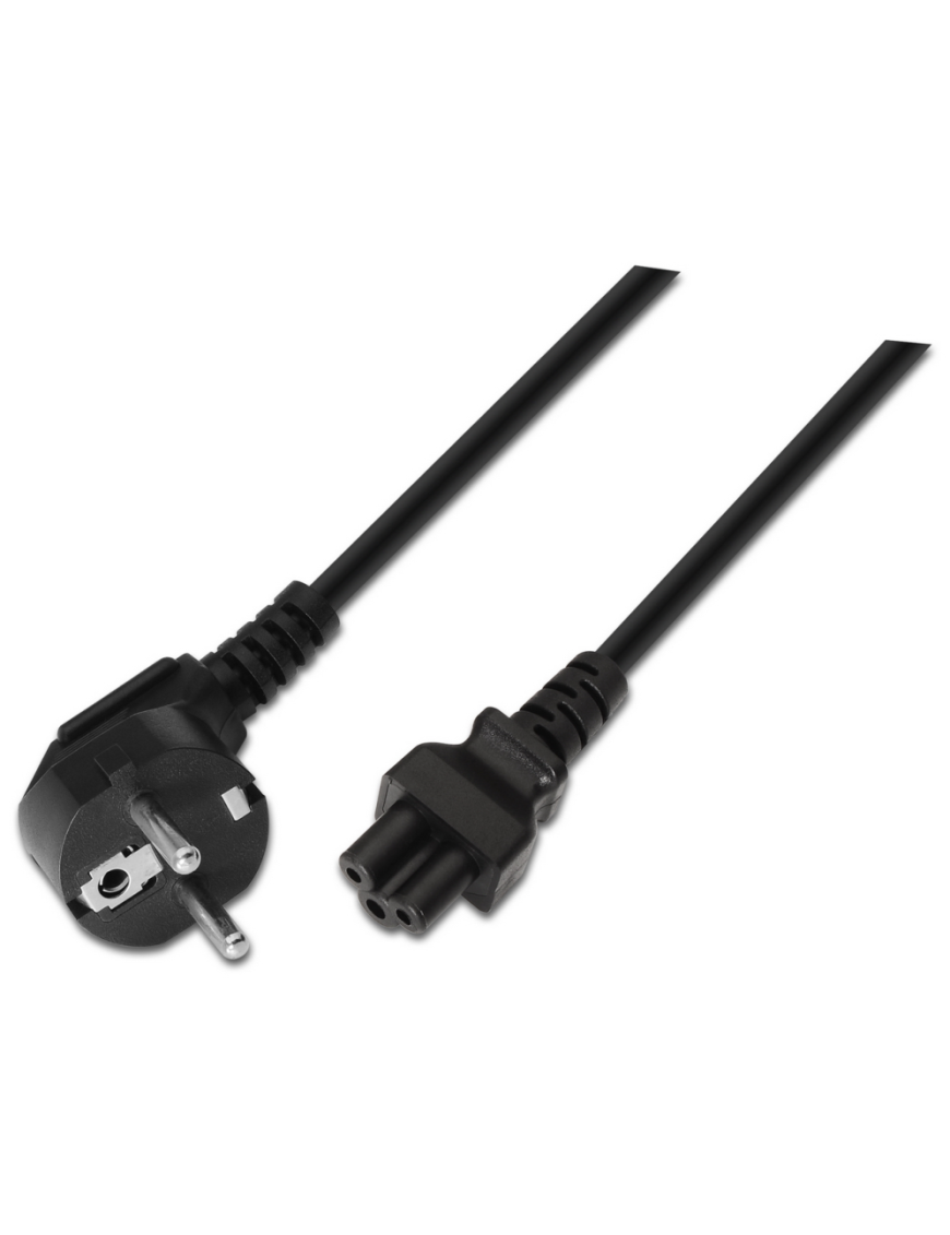 AISENS A132-0172 cable de transmisión Negro 1,5 m CEE7/7 C5 acoplador