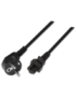 AISENS A132-0172 cable de transmisión Negro 1,5 m CEE7/7 C5 acoplador