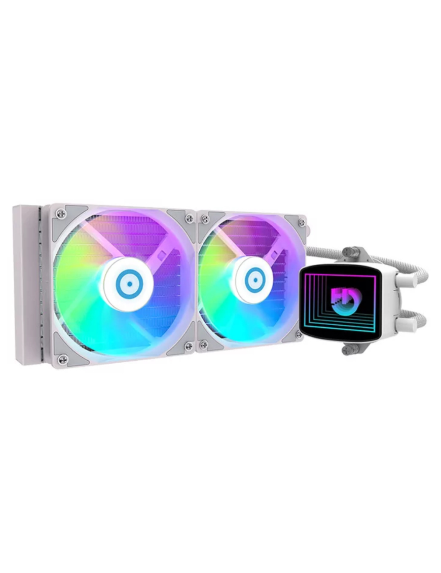 Hiditec LDCR10003 sistema de refrigeración para ordenador Procesador Sistema de refrigeración líquida todo en uno 12 cm Blanco 1