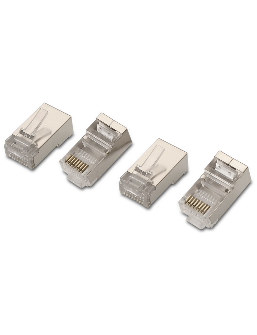 AISENS A138-0293 conector RJ-45 Acero inoxidable, Transparente