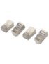 AISENS A139-0298 conector RJ-45 Acero inoxidable, Transparente
