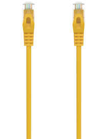 AISENS Cable de Red Latiguillo RJ45 LSZH Cat.6A 500 Mhz UTP AWG24, Amarillo, 1.5M