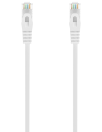 AISENS Cable de Red Latiguillo RJ45 LSZH Cat.6A 500 Mhz UTP AWG24, Blanco, 25CM