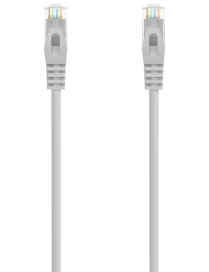 AISENS Cable de Red Latiguillo RJ45 LSZH Cat.6A 500 Mhz UTP AWG24, Gris, 20M