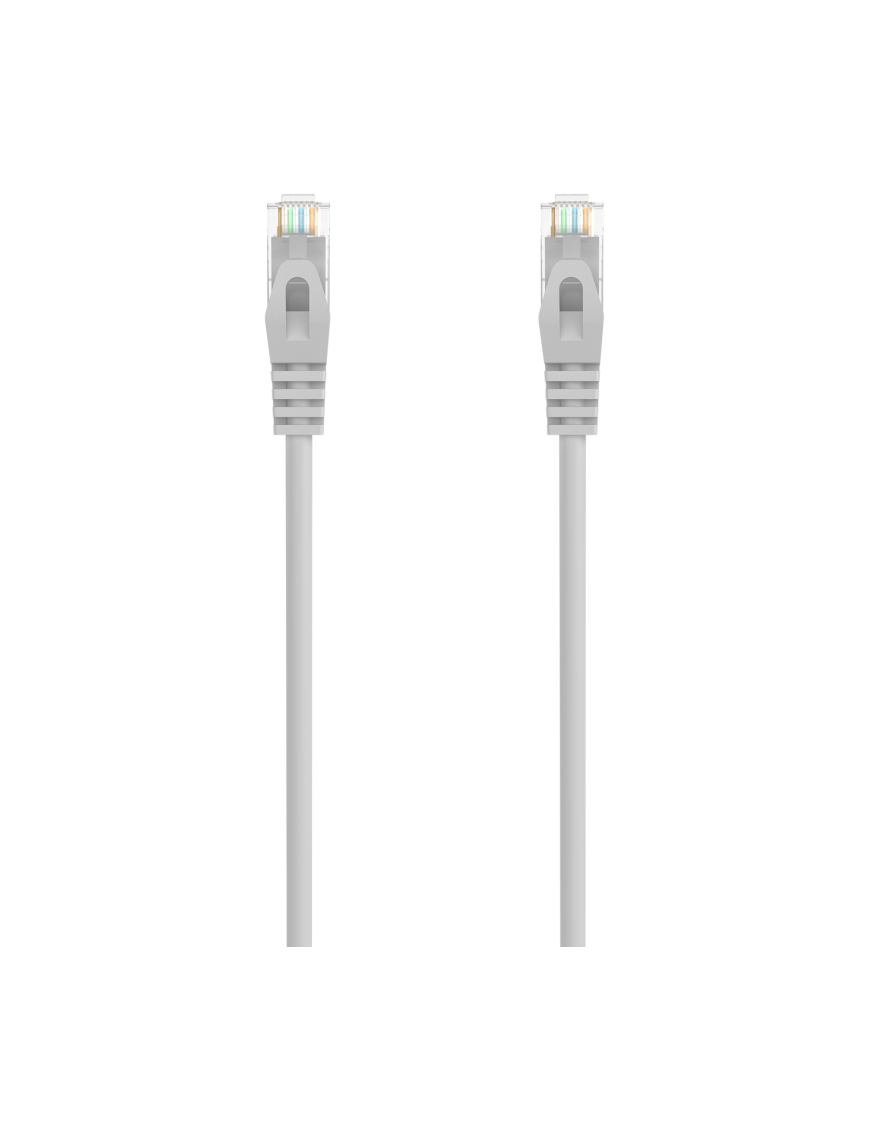 AISENS Cable de Red Latiguillo RJ45 LSZH Cat.6A 500 Mhz UTP AWG24, Gris, 30CM