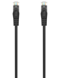 AISENS Cable de Red Latiguillo RJ45 LSZH Cat.6A 500 Mhz UTP AWG24, Negro, 1.0M