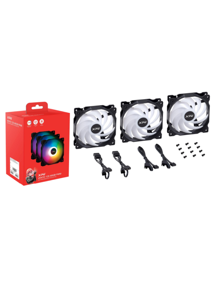 XPG VENTO 120 ARGB PWM Carcasa del ordenador Ventilador 12 cm 3 pieza(s)
