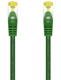 AISENS Cable De Red Latiguillo RJ45 LSZH Cat.7 600 MHz S/FTP PIMF AWG26, Verde, 0.5 m