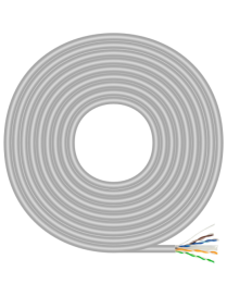 AISENS Cable de Red RJ45 Cat.6 UTP Rigido AWG23 CCA (aleacion), Gris, 100 m