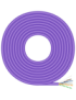 AISENS Cable de Red RJ45 LSZH Cat.6 UTP Rigido AWG23 CCA (Aleacion), Violeta, 100M