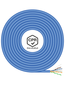 AISENS Cable de Red RJ45 LSZH CPR Dca CAT.6 UTP AWG24, Azul, 100 m
