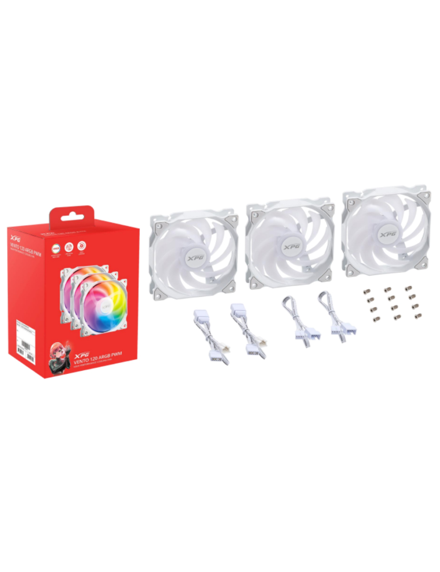 XPG VENTO 120 ARGB PWM Carcasa del ordenador Ventilador 12 cm 3 pieza(s)