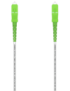 AISENS Cable Fibra Óptica Latiguillo G657A2 3.0 9/125 SMF Simplex CPR DCA LSZH, SC/APC-SC/APC, Blanco, 30 m