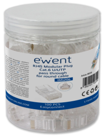 Ewent IM1206 conector RJ-45 Transparente