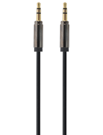 Gembird Cable CCAP-444-0.75M (Mini Jack M - Mini Jack M; 0,75m; black color) cable de audio 3,5mm Negro