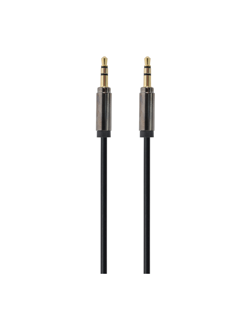 Gembird Cable CCAP-444-0.75M (Mini Jack M - Mini Jack M; 0,75m; black color) cable de audio 3,5mm Negro
