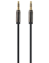 Gembird Cable CCAP-444-0.75M (Mini Jack M - Mini Jack M; 0,75m; black color) cable de audio 3,5mm Negro