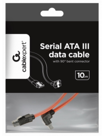 Gembird CC-SATAM-DATA90 cable de SATA 0,5 m Negro, Rojo