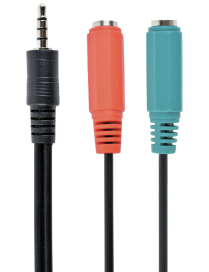 Gembird CCA-417 cable de audio 0,2 m 3,5mm 2 x 3.5mm Negro