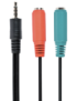 Gembird CCA-417 cable de audio 0,2 m 3,5mm 2 x 3.5mm Negro