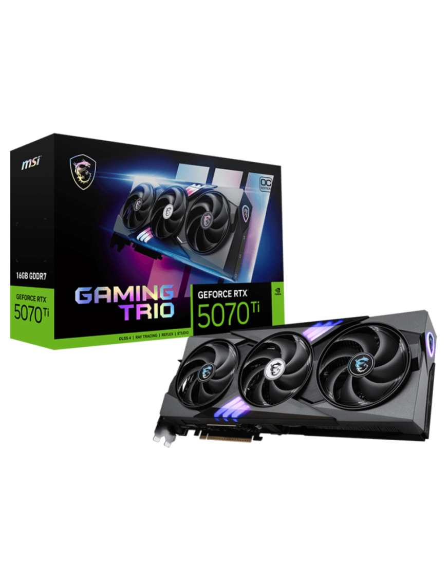 MSI GAMING GeForce RTX 5070 Ti 16G TRIO OC NVIDIA 16 GB GDDR7
