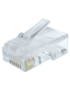 Gembird LC-8P8C-002/100 conector RJ-45 Transparente