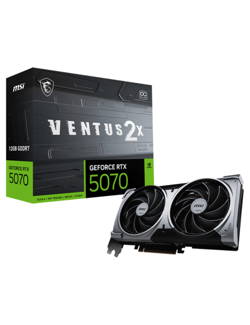 MSI GeForce RTX 5070 12G VENTUS 2X OC NVIDIA 12 GB GDDR7