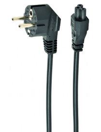 Gembird PC-186-ML12-0.5M cable de transmisión Negro 0,5 m CEE 7/7 C5 acoplador