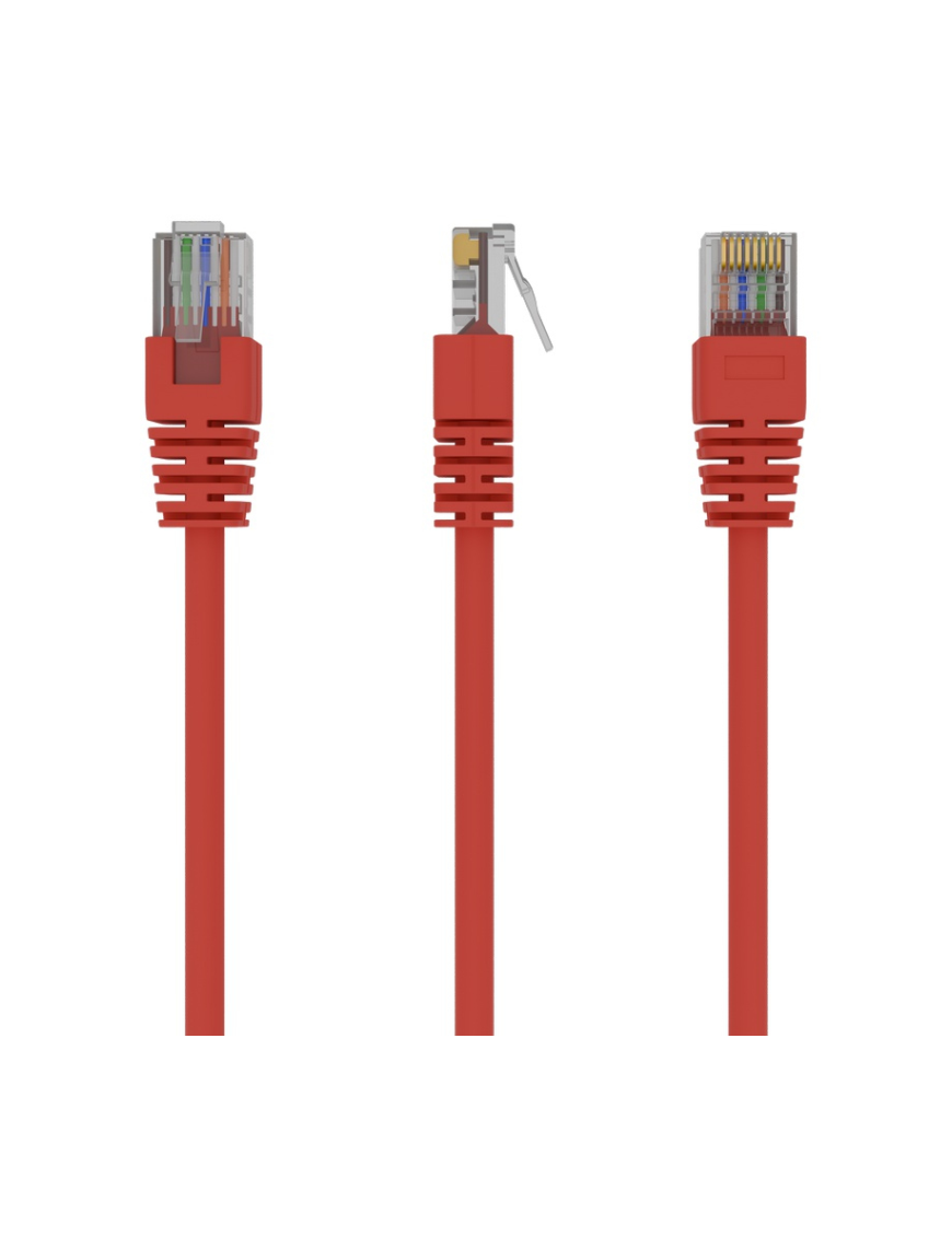 Gembird PP12-1M/R cable de red Rojo Cat5e U/UTP (UTP)