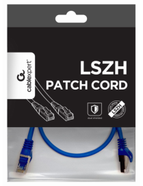Gembird PP6A-LSZHCU-B-0.5M cable de red Azul 0,5 m Cat6a S/FTP (S-STP)