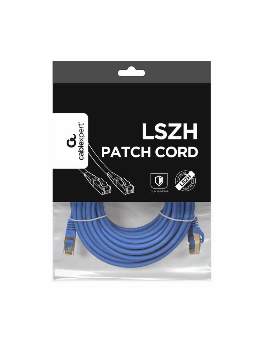 Gembird PP6A-LSZHCU-B-10M cable de red Azul Cat6a S/FTP (S-STP)